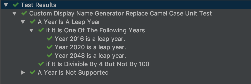 Replace Camel Case Junit 5 Display Name Generator