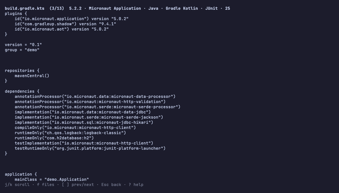 The file preview